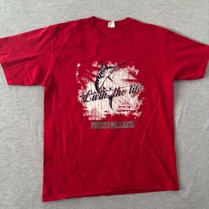 Yazbek Puerto Vallarta Marlin Graphic T-Shirt Mens Large Red Livin the Life Tee